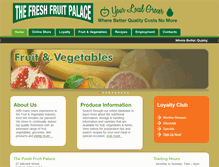 Tablet Screenshot of freshfruitpalace.com
